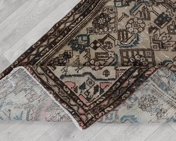 Multicolor Turkish Oushak Rug 2'7" x 10'1" Hand-Knotted | No. VR24959