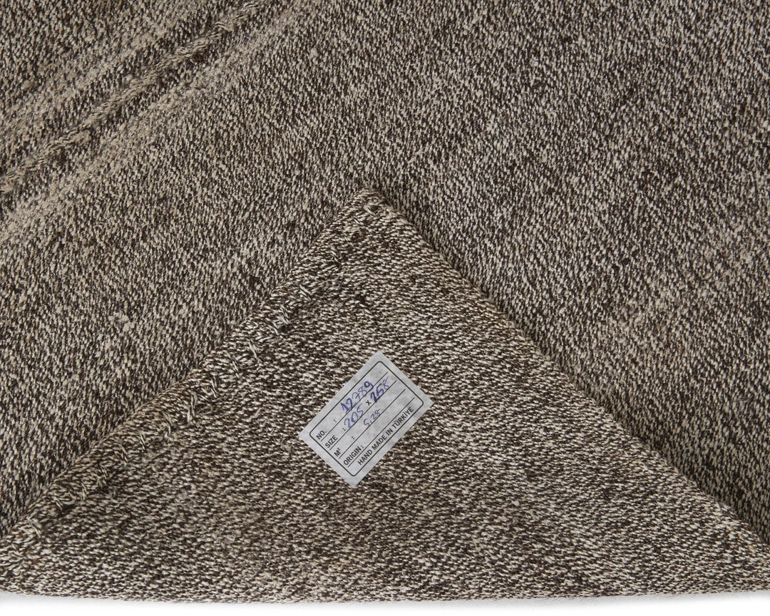 Gray Kilim Rug 6' 8" x 8' 6" | No. VR25041