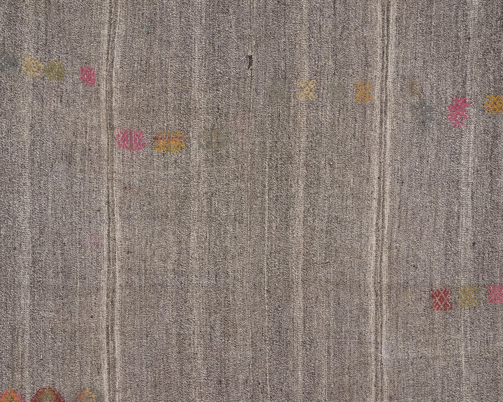 Gray Kilim Rug 6' 8" x 8' 6" | No. VR25041