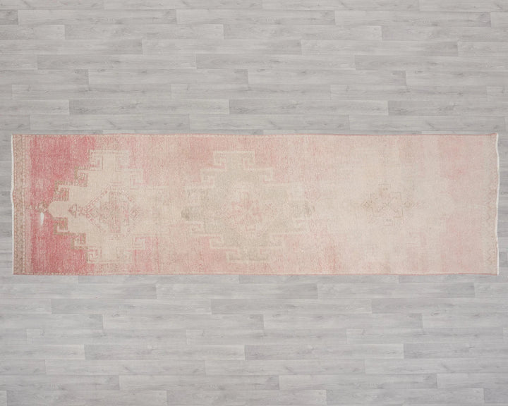 Multicolor Turkish Oushak Rug 2'11" x 10'5" Hand-Knotted | No. VR25083
