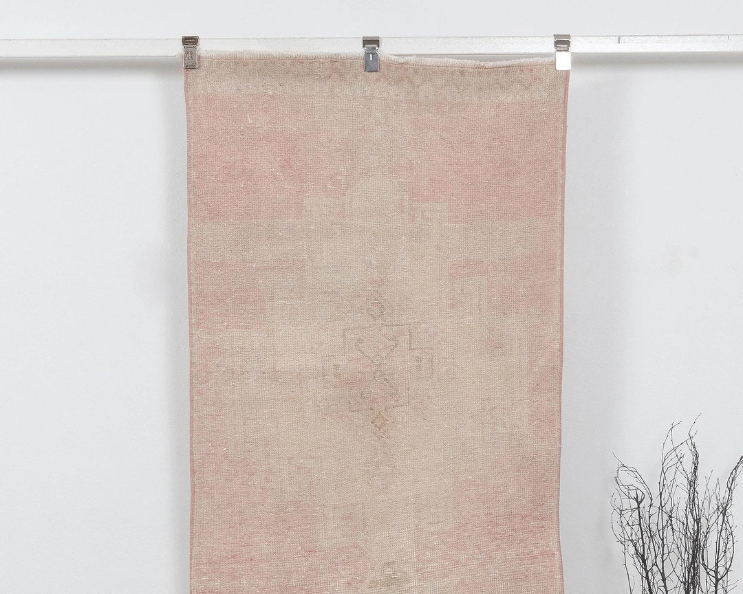 Multicolor Turkish Oushak Rug 2'11" x 10'5" Hand-Knotted | No. VR25083