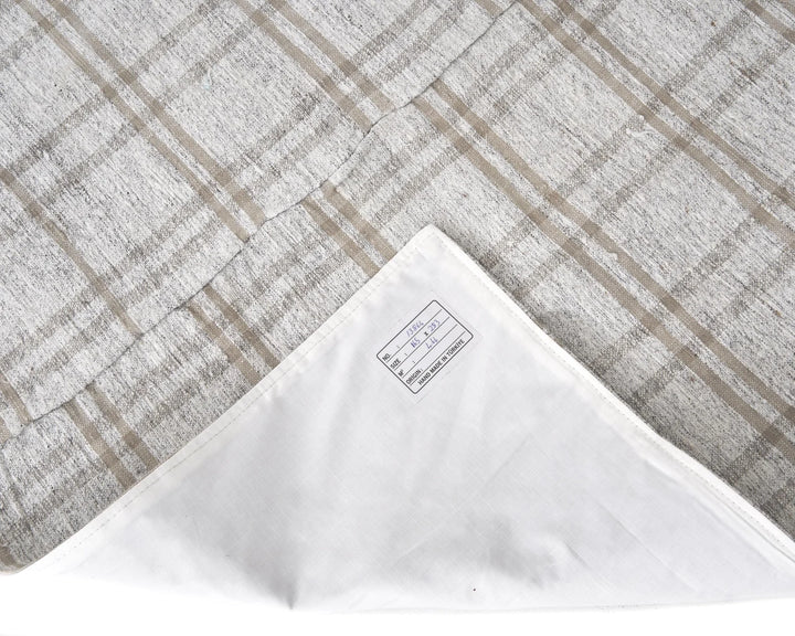 White Turkish Kilim Rug 5'5" x 9'4" Flat-Weave | No. VR25209