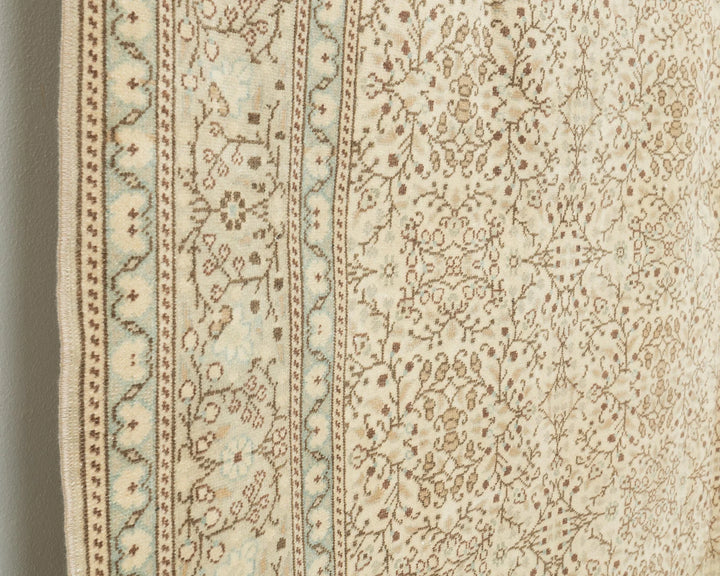 Beige Turkish Oushak Rug 6'5" x 9'10" Hand-Knotted | No. VR25239