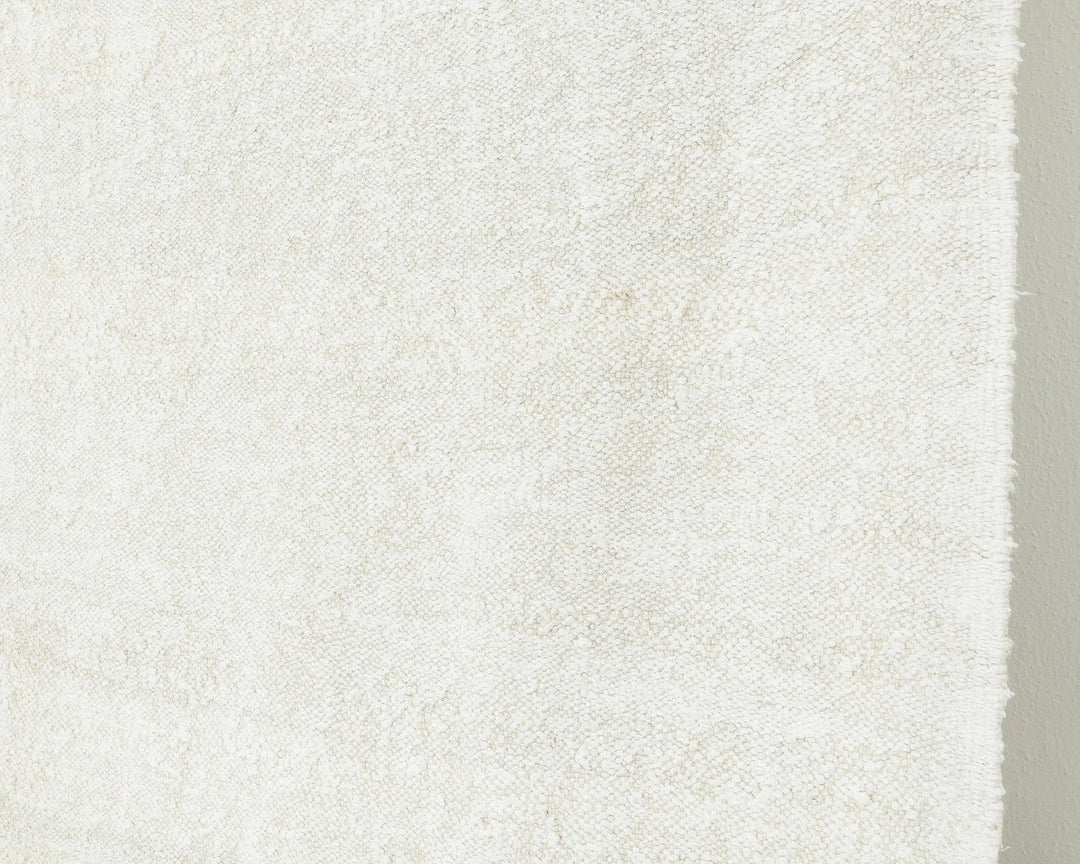 White Turkish Kilim Rug 11' 8" x 9' 1" Flat-Weave | No. VR25361