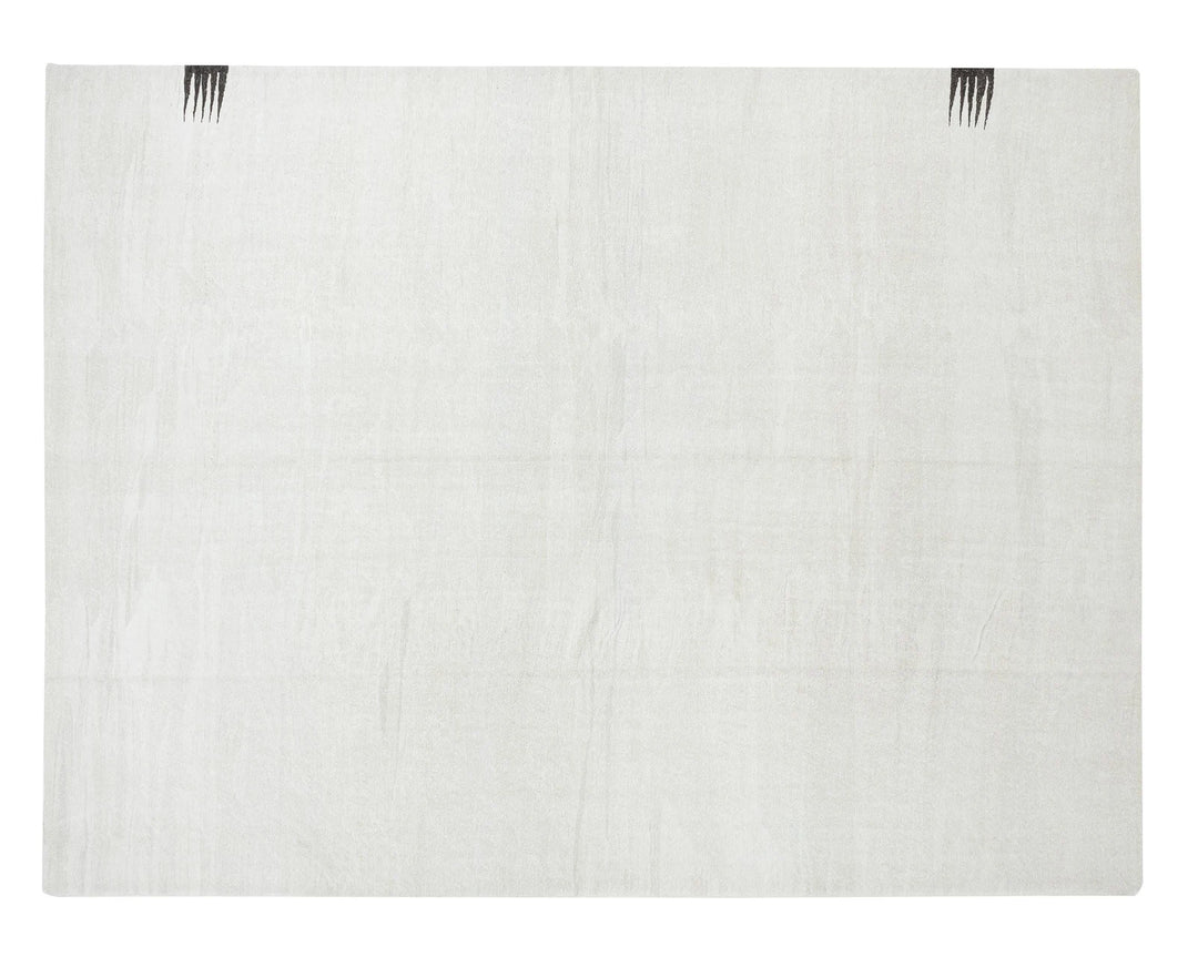 White Turkish Kilim Rug 11' 8" x 9' 1" Flat-Weave | No. VR25361