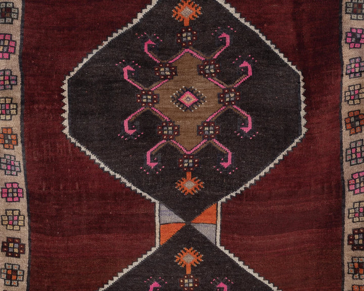 Multicolor Turkish Oushak Rug 3' 11" x 11' 2" Hand-Knotted | No. VR25403