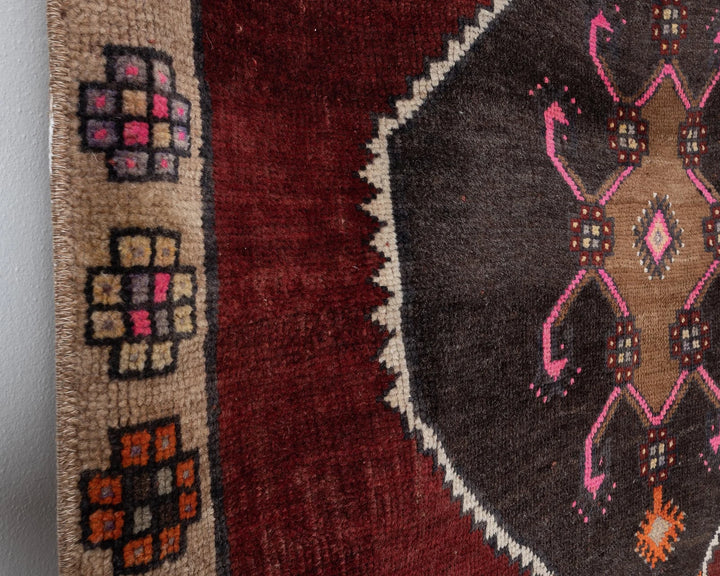 Multicolor Turkish Oushak Rug 3' 11" x 11' 2" Hand-Knotted | No. VR25403