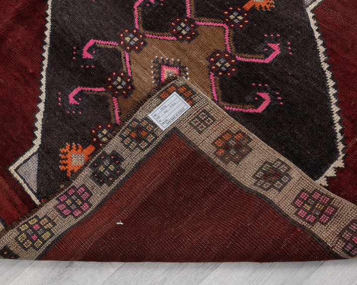 Multicolor Turkish Oushak Rug 3' 11" x 11' 2" Hand-Knotted | No. VR25403