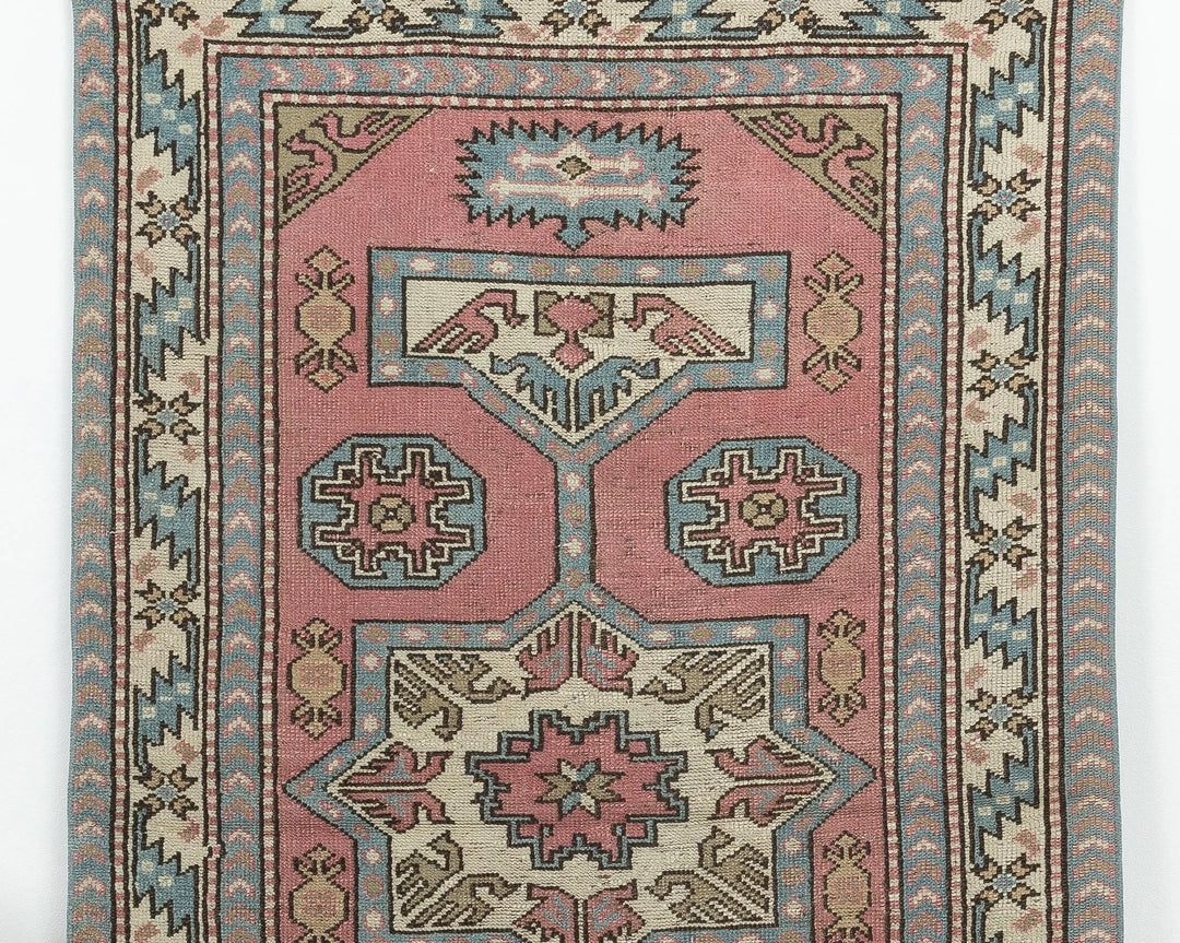Multicolor Turkish Oushak Rug 6'8" x 3'11" Hand-Knotted | No. VR25508