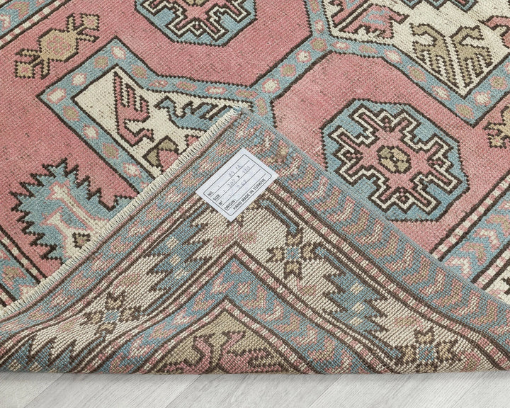 Multicolor Turkish Oushak Rug 6'8" x 3'11" Hand-Knotted | No. VR25508