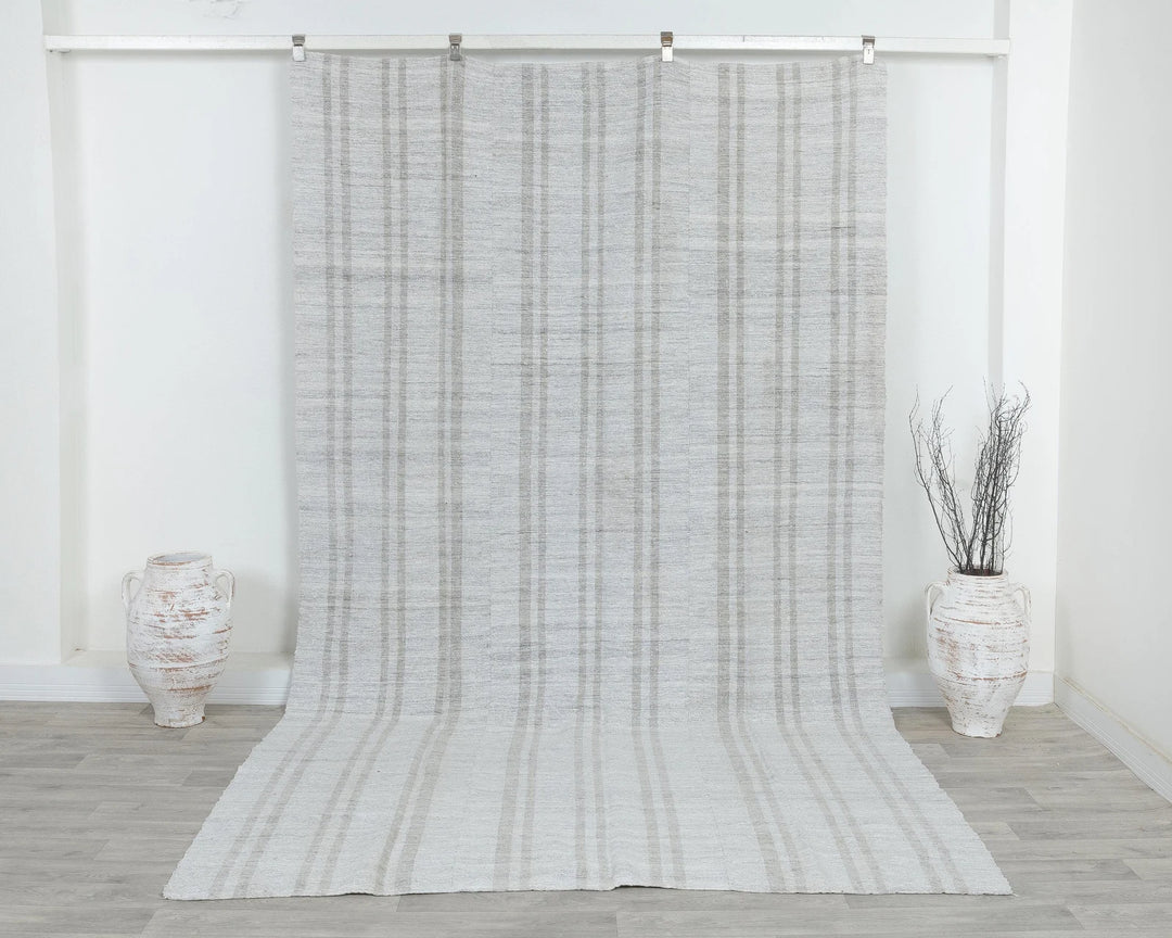 Multicolor Turkish Kilim Rug 6' x 10' Flat-Weave