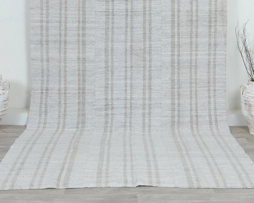 Multicolor Turkish Kilim Rug 6' x 10' Flat-Weave detail