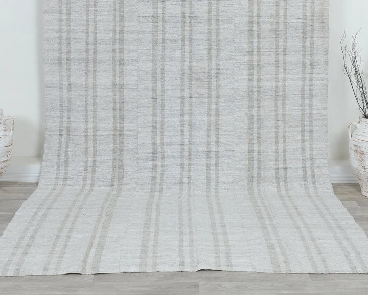 Multicolor Turkish Kilim Rug 6' x 10' Flat-Weave detail