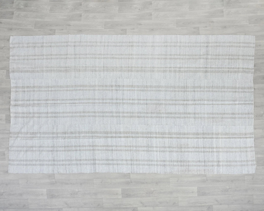 Multicolor Turkish Kilim Rug 6' x 10' Flat-Weave reverse