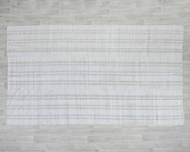 Multicolor Turkish Kilim Rug 6' x 10' Flat-Weave reverse
