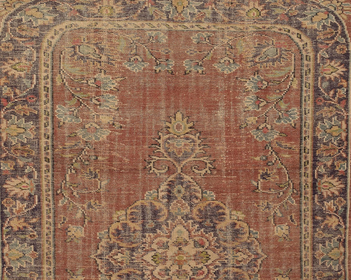 Multicolor Turkish Oushak Rug 6' x 9' Hand-Knotted | No. VR25670