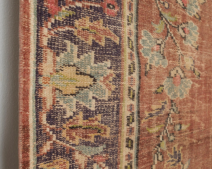 Multicolor Turkish Oushak Rug 6' x 9' Hand-Knotted | No. VR25670