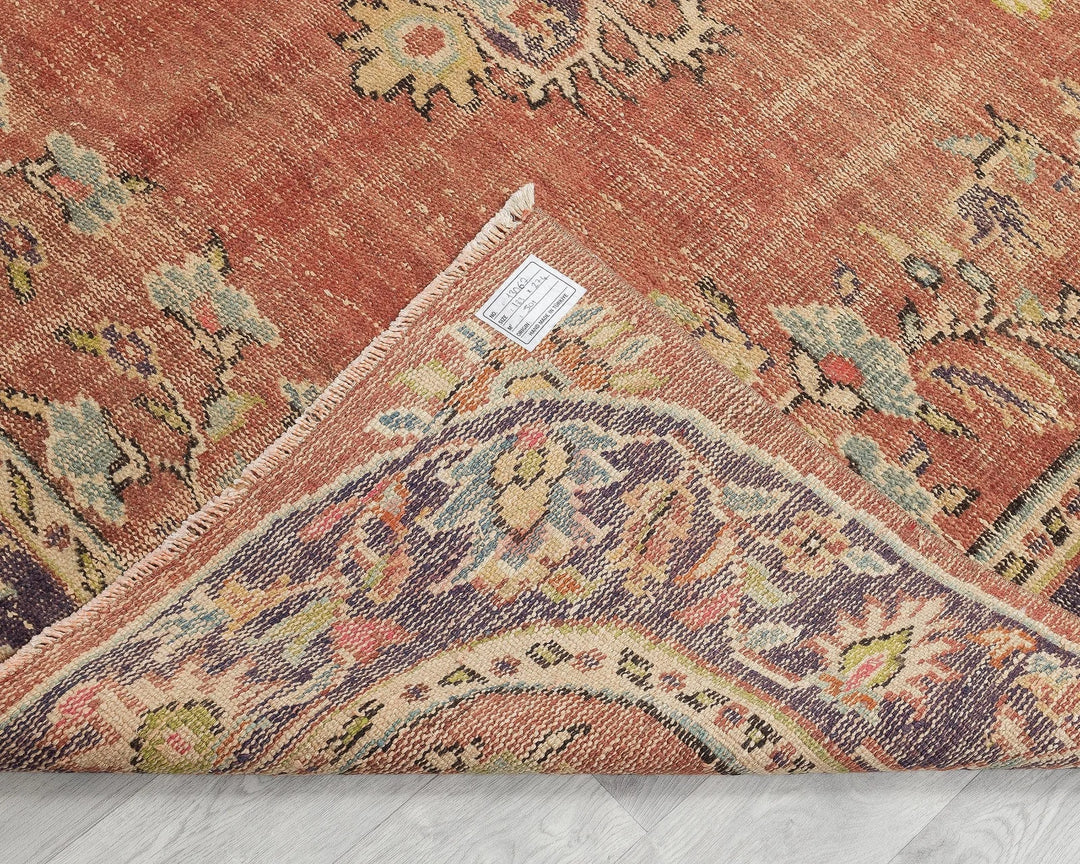 Multicolor Turkish Oushak Rug 6' x 9' Hand-Knotted | No. VR25670