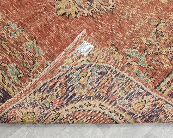 Multicolor Turkish Oushak Rug 6' x 9' Hand-Knotted | No. VR25670