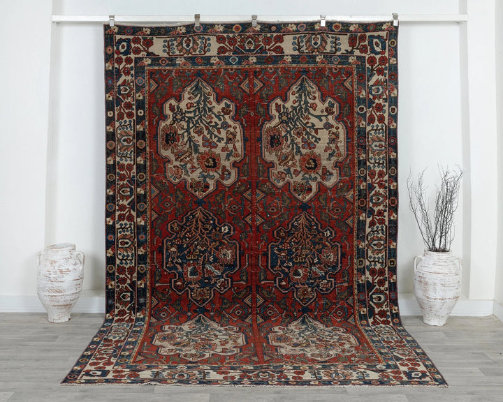 Red Oushak Rug 6' 11" x 10' 3" | No. VR25677