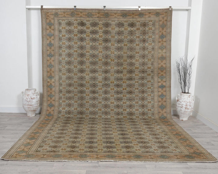 Multicolor Turkish Oushak Rug 8' 2" x 11' 11" Hand-Knotted | No. VR25680