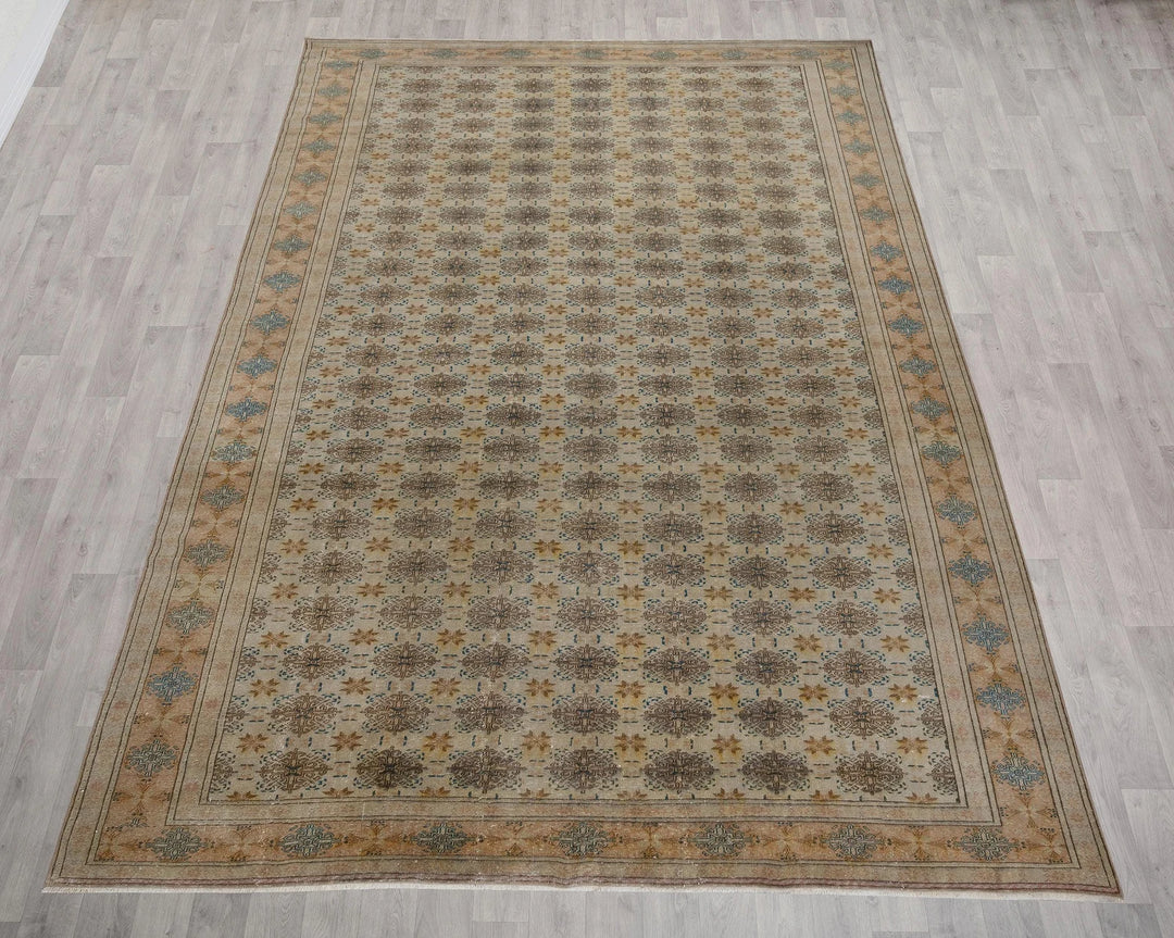 Multicolor Turkish Oushak Rug 8' 2" x 11' 11" Hand-Knotted | No. VR25680