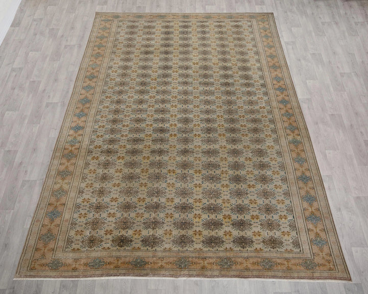 Multicolor Turkish Oushak Rug 8' 2" x 11' 11" Hand-Knotted | No. VR25680