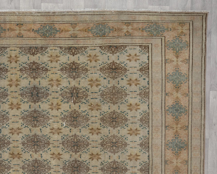 Multicolor Turkish Oushak Rug 8' 2" x 11' 11" Hand-Knotted | No. VR25680
