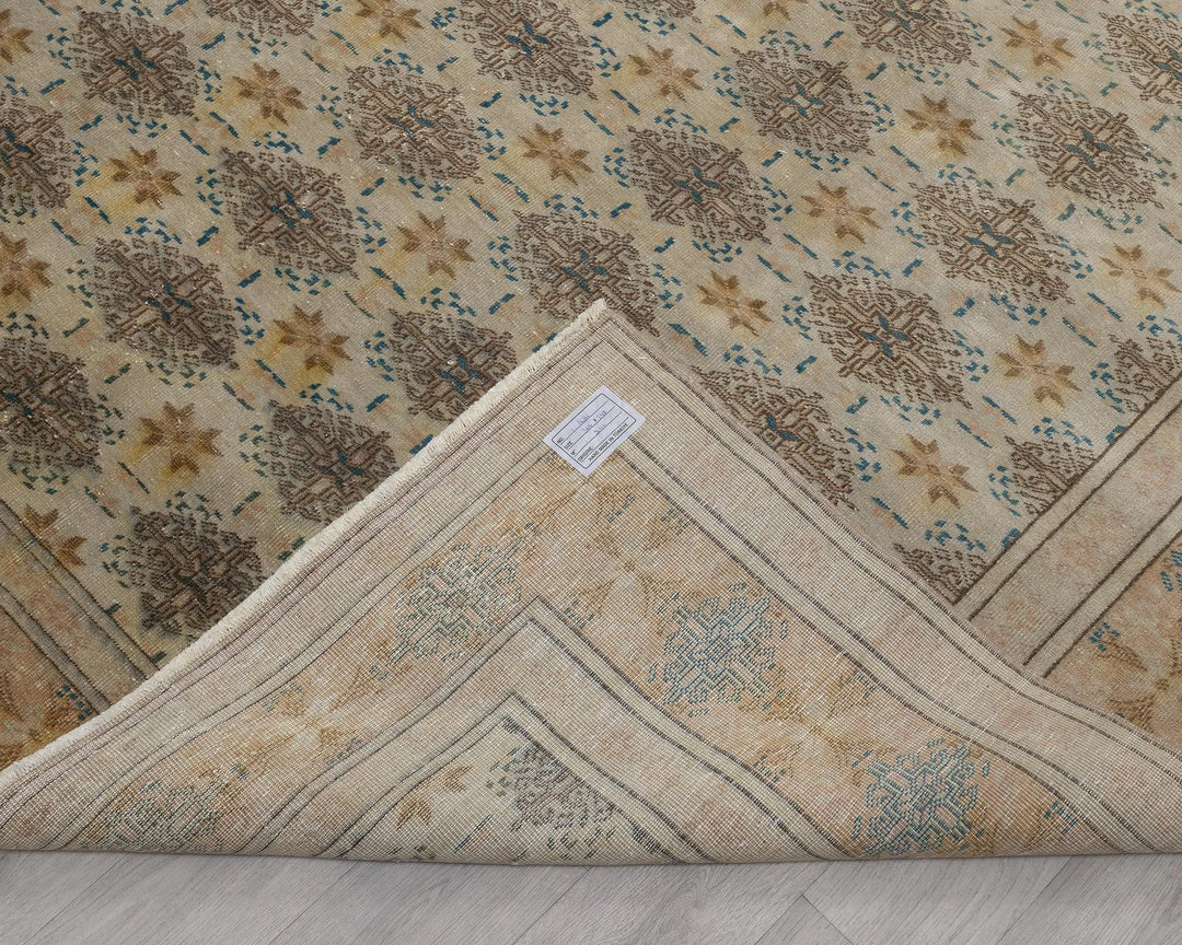 Multicolor Turkish Oushak Rug 8' 2" x 11' 11" Hand-Knotted | No. VR25680