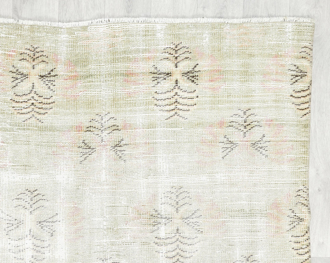 Multicolor Turkish Oushak Rug 5' x 8' 4" Hand-Knotted | No. VR25804