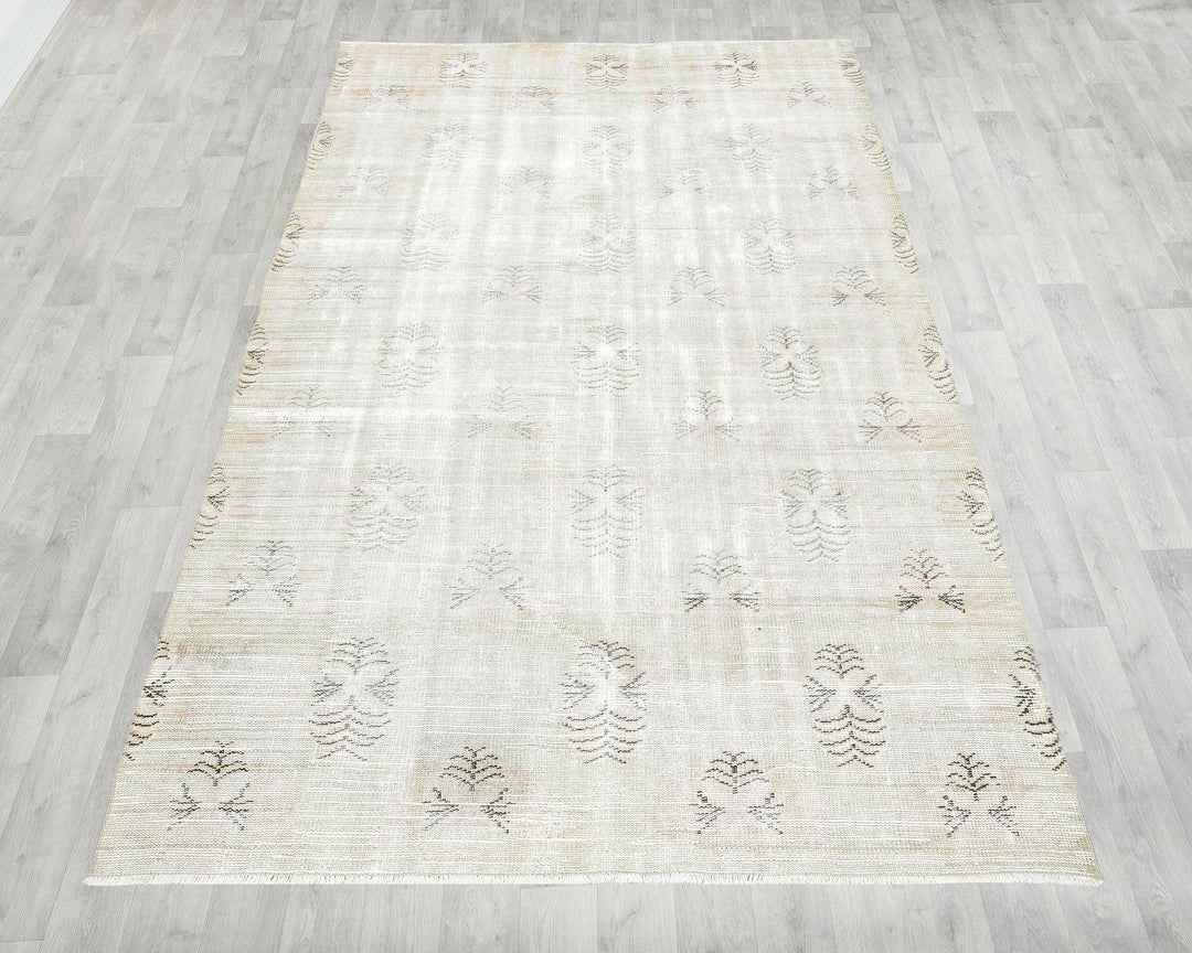 Multicolor Turkish Oushak Rug 5' x 8' 4" Hand-Knotted | No. VR25804