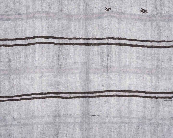 Blue Turkish Kilim Rug 5' 7" x 8' 5" Flat-Weave | No. VR25836