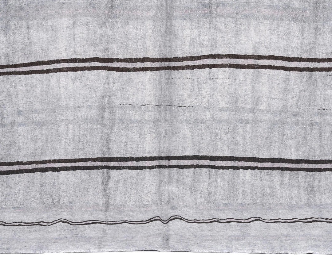 Blue Turkish Kilim Rug 5' 7" x 8' 5" Flat-Weave | No. VR25836