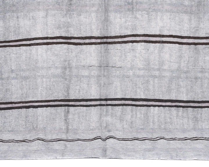 Blue Turkish Kilim Rug 5' 7" x 8' 5" Flat-Weave | No. VR25836