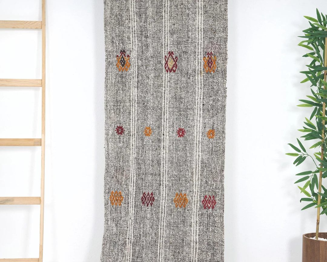 Multicolor Turkish Kilim Rug 2' 1" x 28' 4" Flat-Weave | No. VR25895