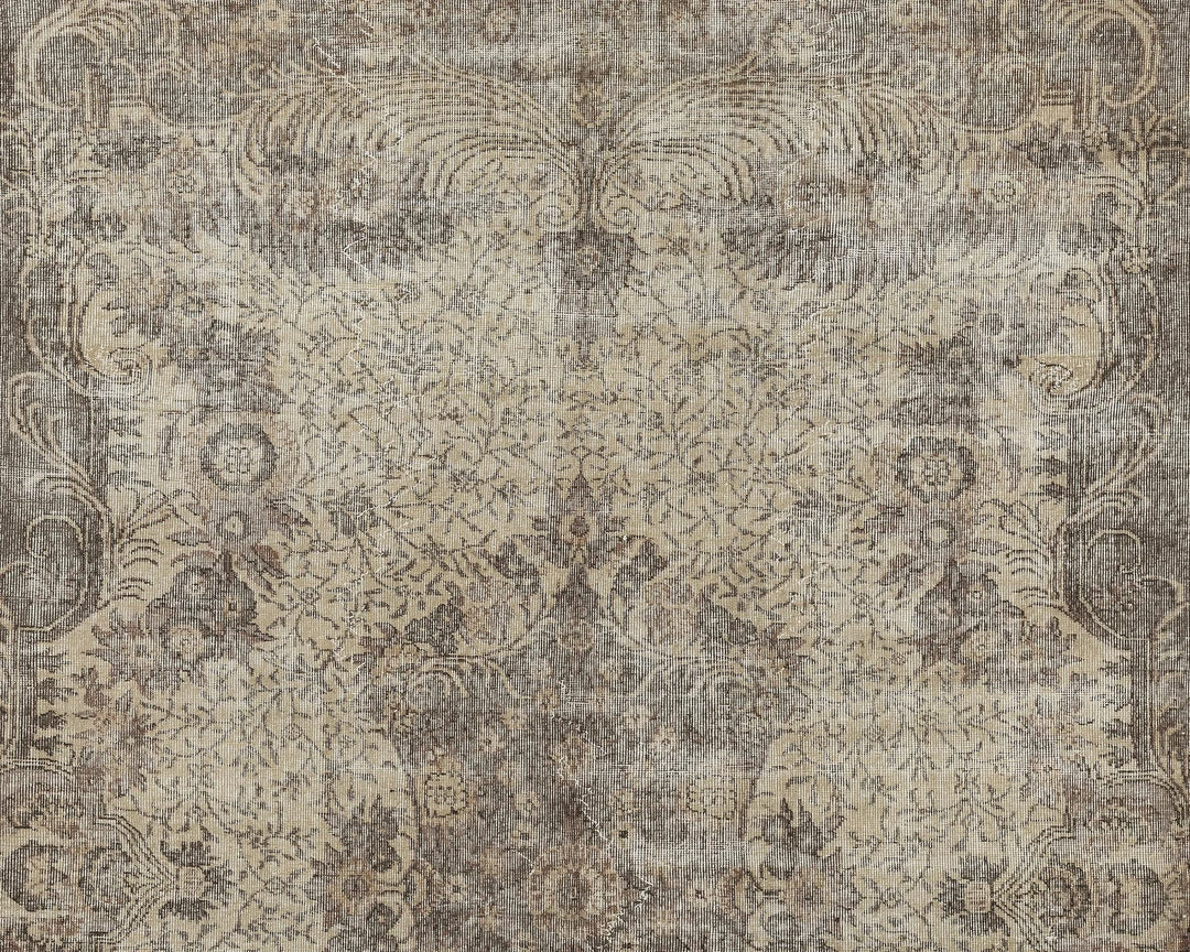Multicolor Turkish Oushak Rug 7' 1" x 10' Hand-Knotted | No. VR25995