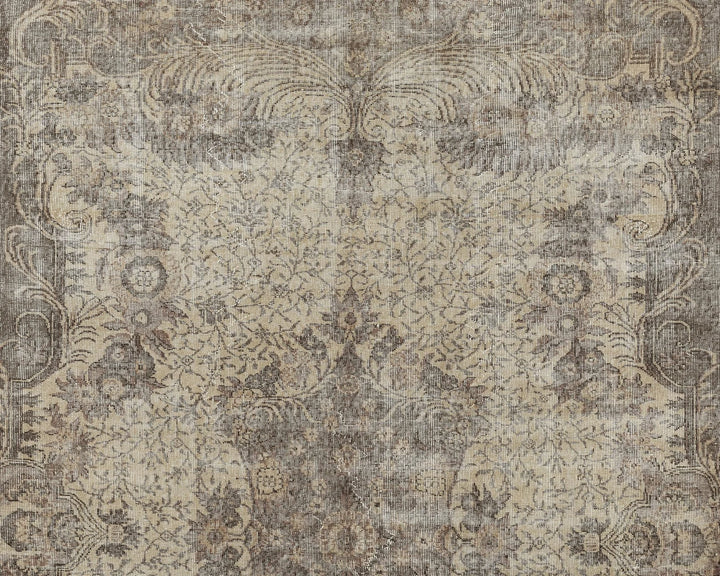 Multicolor Turkish Oushak Rug 7' 1" x 10' Hand-Knotted | No. VR25995