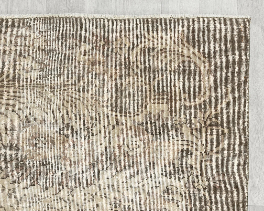 Multicolor Turkish Oushak Rug 7' 1" x 10' Hand-Knotted | No. VR25995