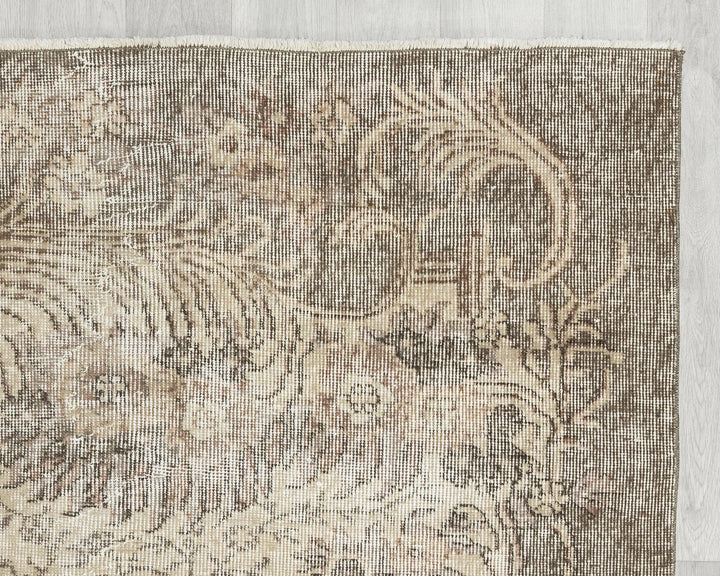 Multicolor Turkish Oushak Rug 7' 1" x 10' Hand-Knotted | No. VR25995