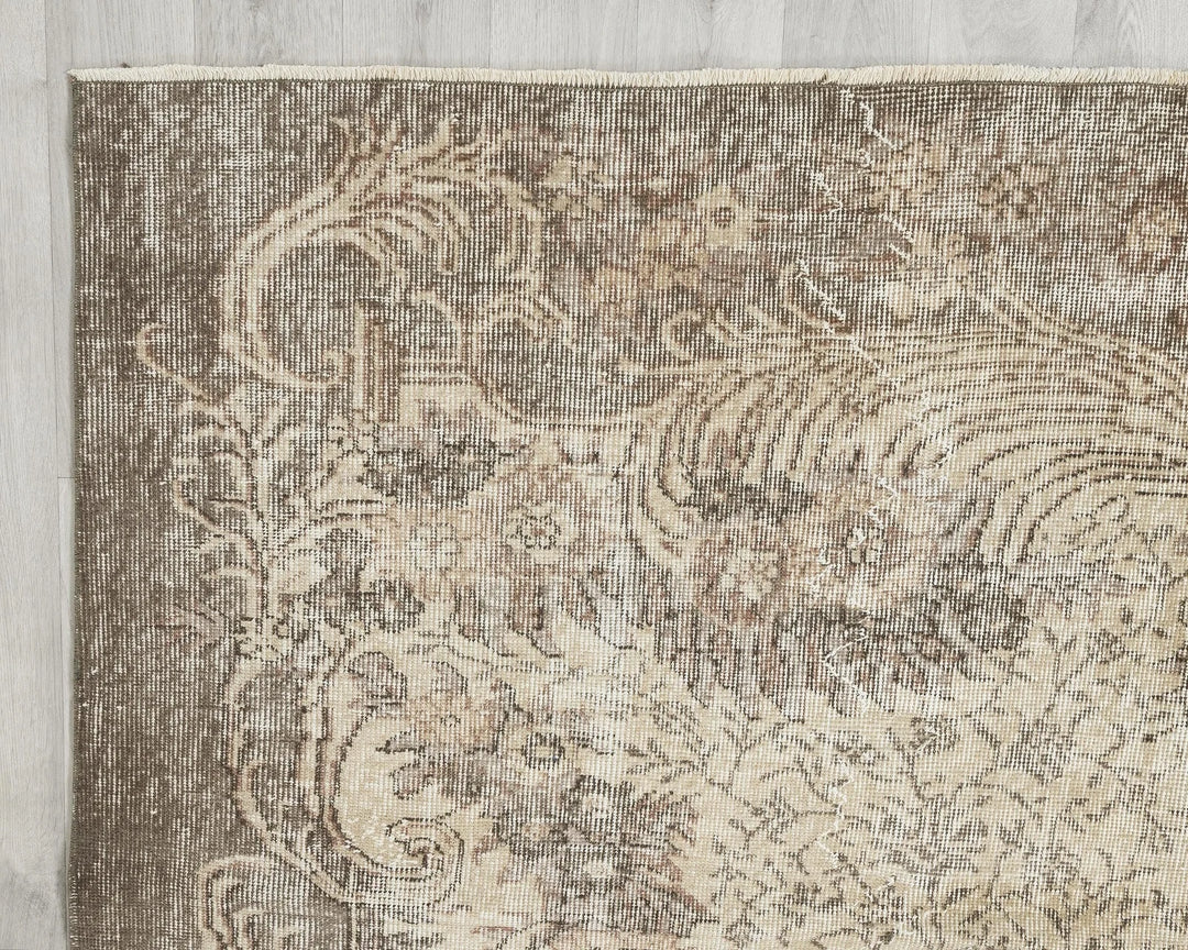 Multicolor Turkish Oushak Rug 7' 1" x 10' Hand-Knotted | No. VR25995