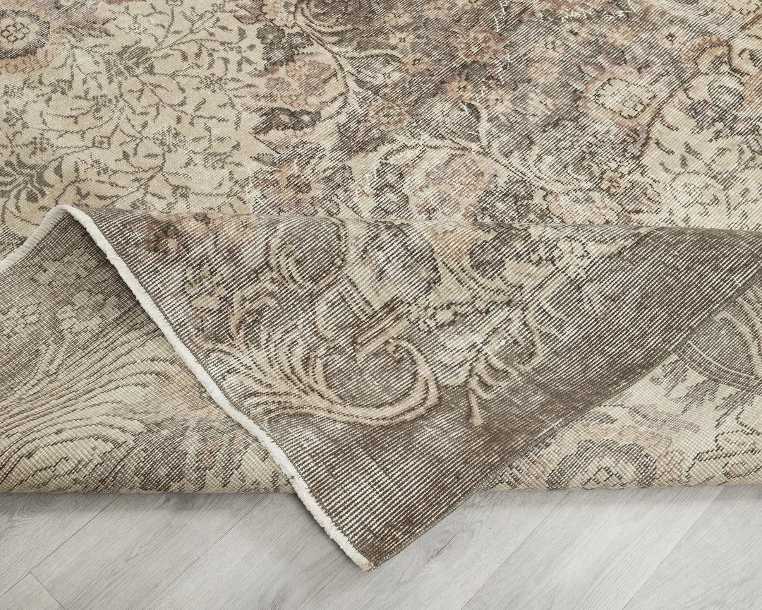 Multicolor Turkish Oushak Rug 7' 1" x 10' Hand-Knotted | No. VR25995