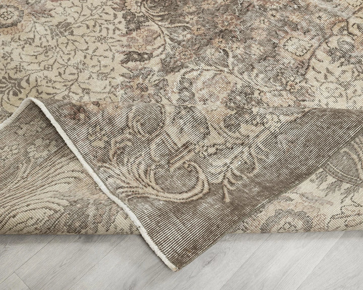 Multicolor Turkish Oushak Rug 7' 1" x 10' Hand-Knotted | No. VR25995
