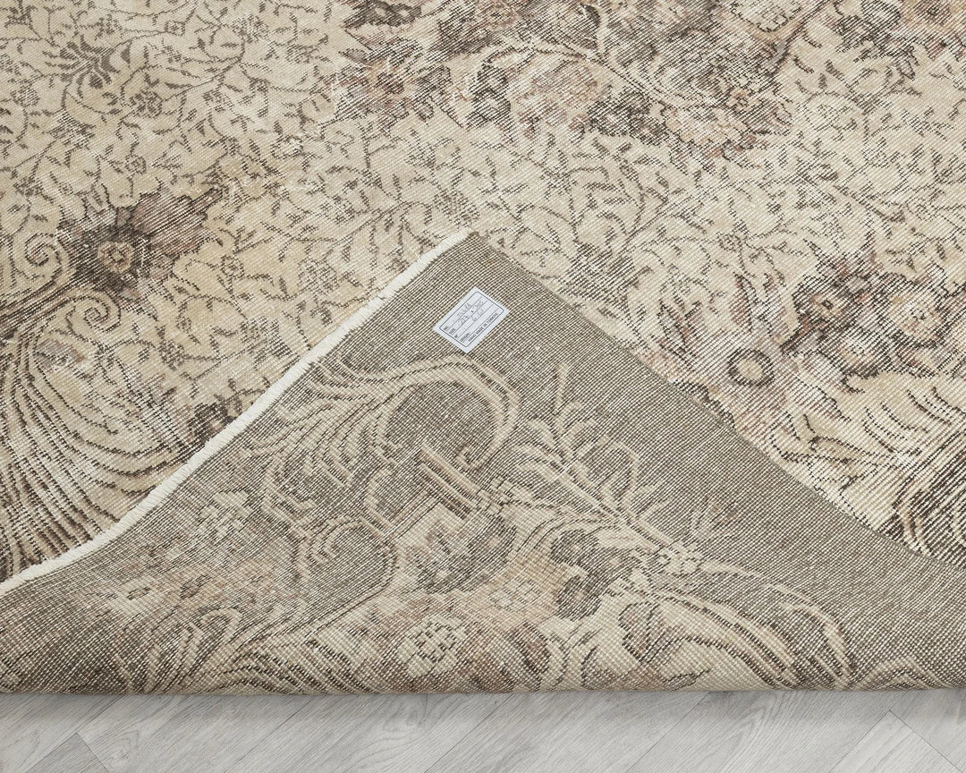 Multicolor Turkish Oushak Rug 7' 1" x 10' Hand-Knotted | No. VR25995