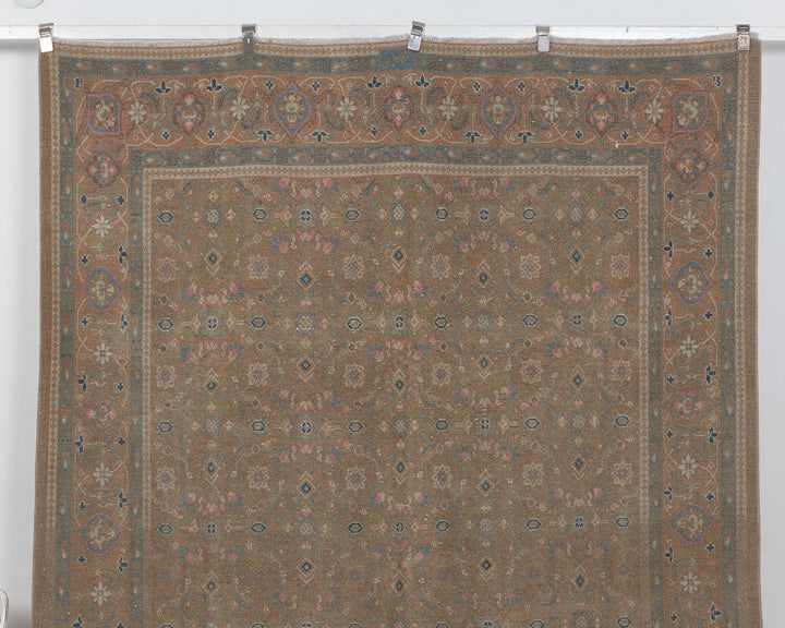 Multicolor Turkish Oushak Rug 6'11" x 9'10" Hand-Knotted | No. VR25997