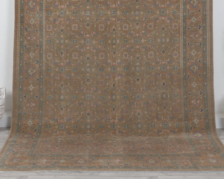 Multicolor Turkish Oushak Rug 6'11" x 9'10" Hand-Knotted | No. VR25997
