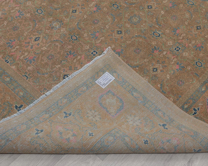 Multicolor Turkish Oushak Rug 6'11" x 9'10" Hand-Knotted | No. VR25997