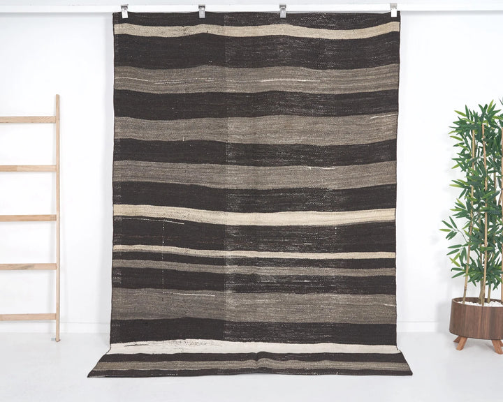 Multicolor Turkish Kilim Rug 5' 7" x 7' 10" Flat-Weave | No. VR25999