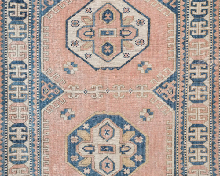 Pink Turkish Oushak Rug 5' 4" x 8' 4" Hand-Knotted | No. VR26022