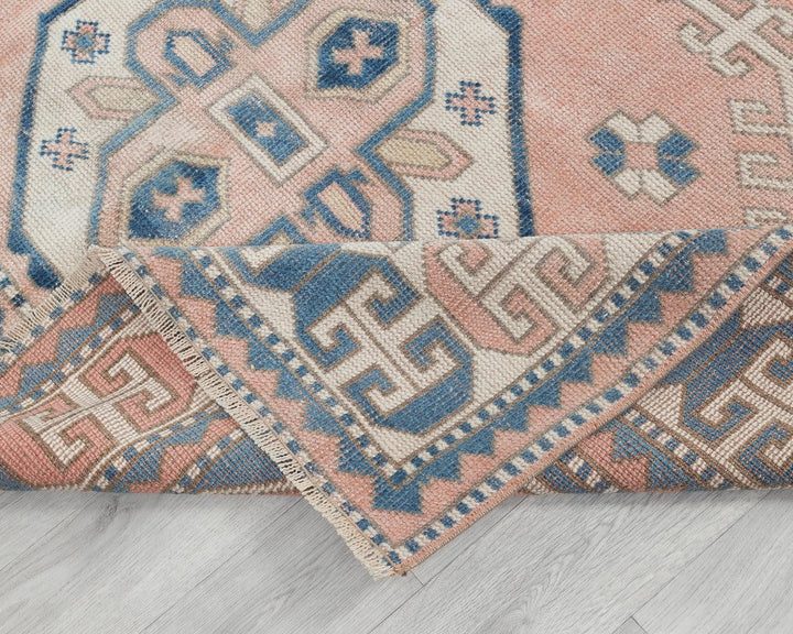 Pink Turkish Oushak Rug 5' 4" x 8' 4" Hand-Knotted | No. VR26022
