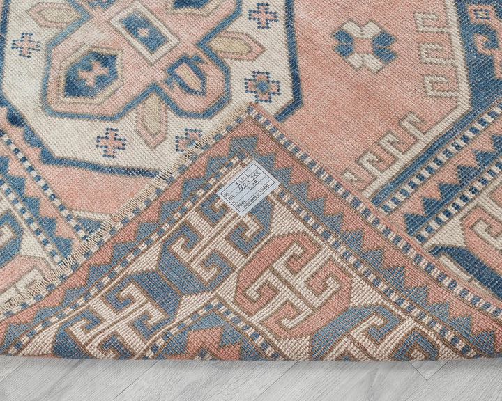Pink Turkish Oushak Rug 5' 4" x 8' 4" Hand-Knotted | No. VR26022